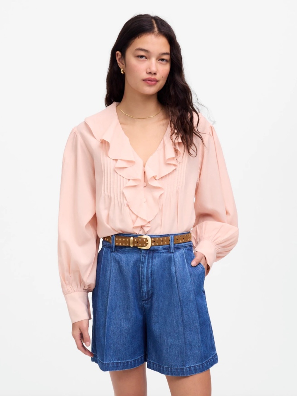 Madewell The Harlow Superwide Jean Short: Airy Denim Edition